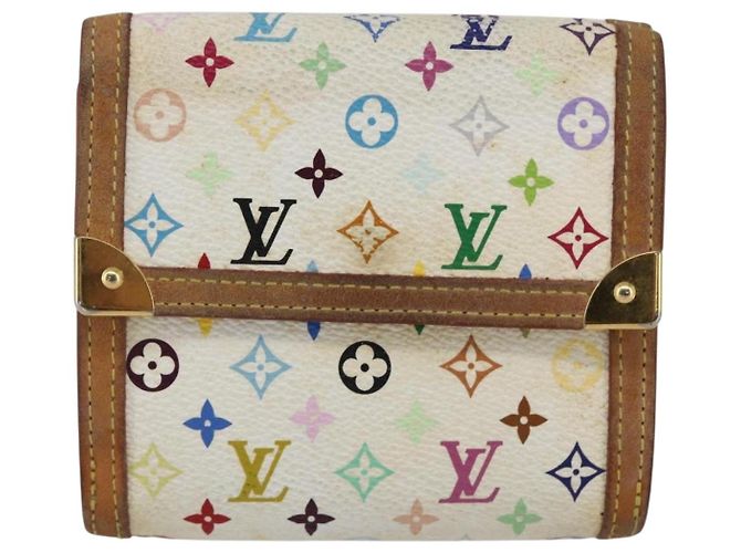 LOUIS VUITTON Multicolor Geldbörse Scheine Kreditkarten M92983 Auth 169127 Weiß - Ansicht 13