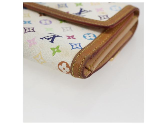LOUIS VUITTON Multicolor Geldbörse Scheine Kreditkarten M92983 Auth 169127 Weiß - Ansicht 15