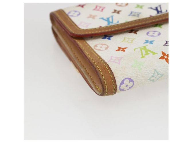 LOUIS VUITTON Multicolor Geldbörse Scheine Kreditkarten M92983 Auth 169127 Weiß - Ansicht 16