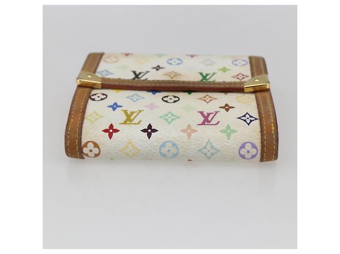 LOUIS VUITTON Multicolor Geldbörse Scheine Kreditkarten M92983 Auth 169127 Weiß - Ansicht 6
