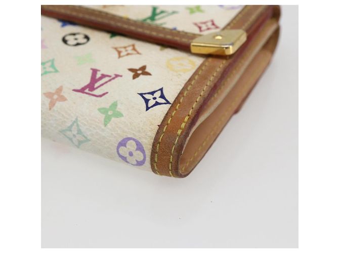 LOUIS VUITTON Multicolor Geldbörse Scheine Kreditkarten M92983 Auth 169127 Weiß - Ansicht 7