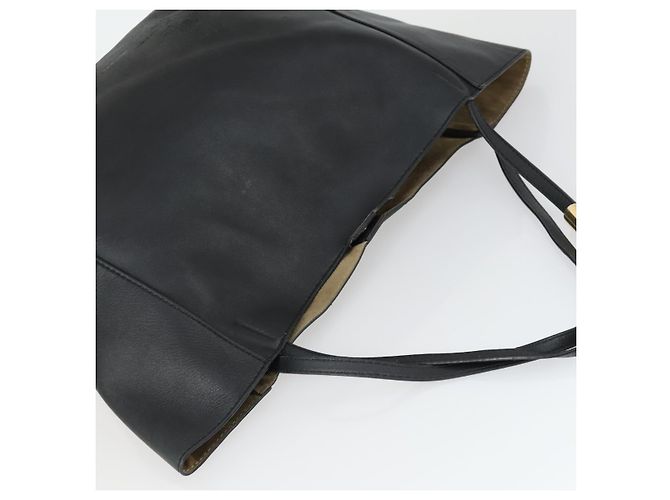 Borsa Tote in Pelle Nera e Oro Autentica BA9910 Jimmy Choo Nero D'oro - vista 6
