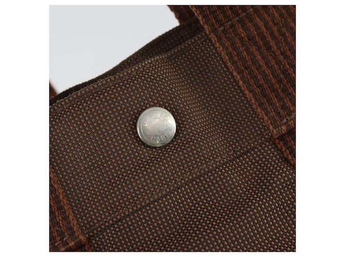 Hermès HERMES Zaino Her Line Add PM in tela marrone argento autentico bs32697 - Ansicht 19