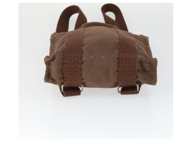 Hermès HERMES Zaino Her Line Add PM in tela marrone argento autentico bs32697 - Ansicht 5