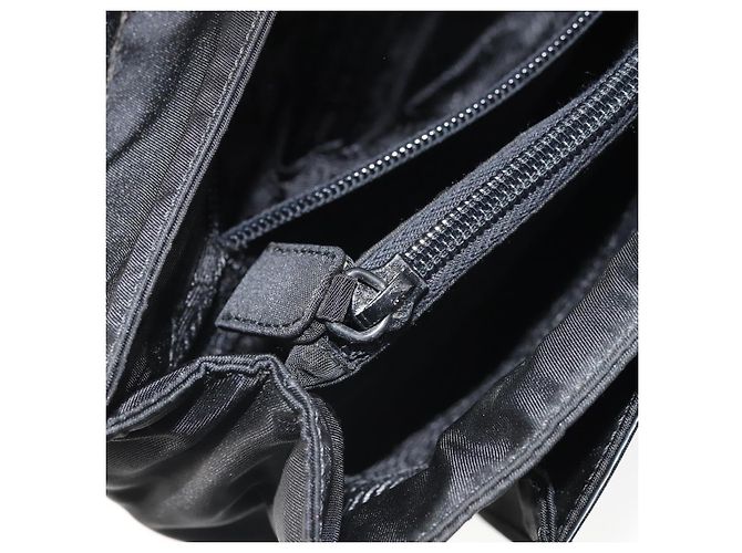 PRADA Borsa a Mano Pelle Lucida Nera Auth 170277 Nero - vista 23