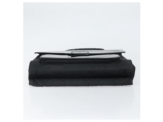 PRADA Borsa a Mano Pelle Lucida Nera Auth 170277 Nero - vista 5
