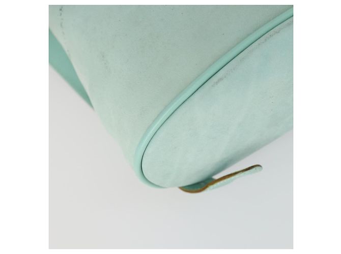 Zaino Gancini in suede verde e oro Salvatore Ferragamo Auth 159843 D'oro - vista 17