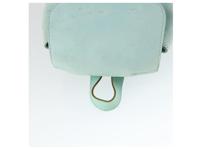 Zaino Gancini in suede verde e oro Salvatore Ferragamo Auth 159843 D'oro - vista 6