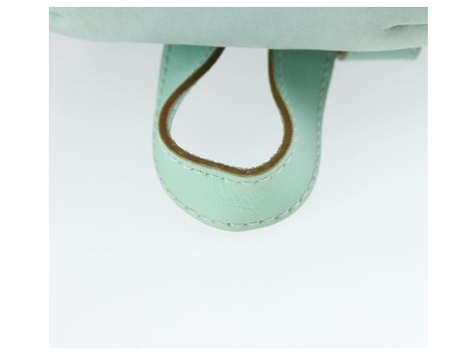 Zaino Gancini in suede verde e oro Salvatore Ferragamo Auth 159843 D'oro - vista 7