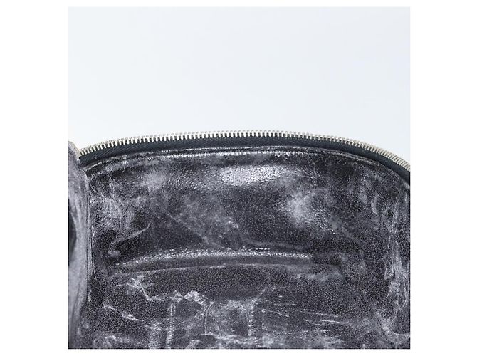 GUCCI Vanity Hand Bag Patent leather Black Silver 032 1956 0150 Auth 170292 Silvery - view 18