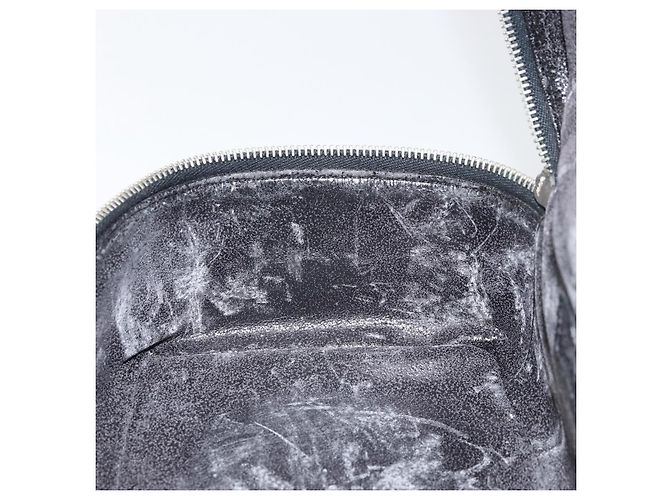 GUCCI Vanity Hand Bag Patent leather Black Silver 032 1956 0150 Auth 170292 Silvery - view 19