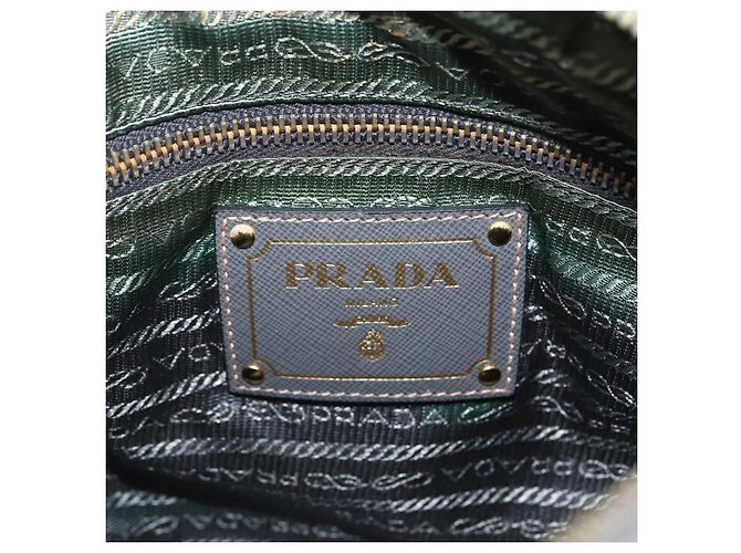 Borsa a Spalla PRADA Nylon Verde Oro Auth 170487 D'oro - vista 18