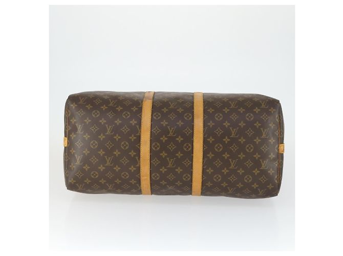 LOUIS VUITTON Monogram Keepall Bandouliere 55 Borsa Boston M41414 LV Auth 169074 Monogramma - vista 5