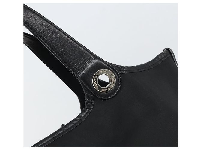 Sac à main BURBERRY en nylon noir et argent authentique bs33085 Argenté - vue 10