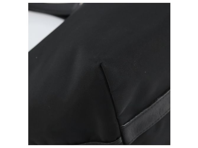 Sac à main BURBERRY en nylon noir et argent authentique bs33085 Argenté - vue 14