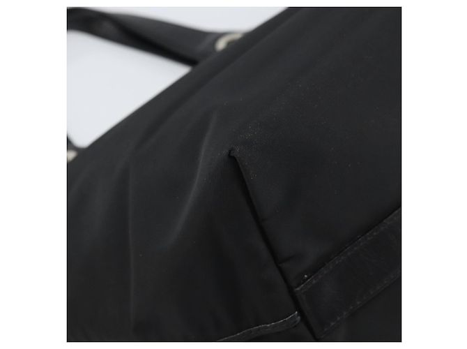 Sac à main BURBERRY en nylon noir et argent authentique bs33085 Argenté - vue 16