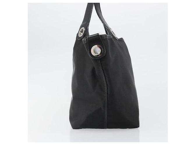 Sac à main BURBERRY en nylon noir et argent authentique bs33085 Argenté - vue 4