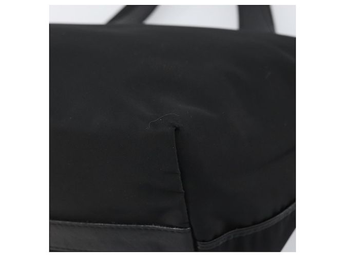 Sac à main BURBERRY en nylon noir et argent authentique bs33085 Argenté - vue 9