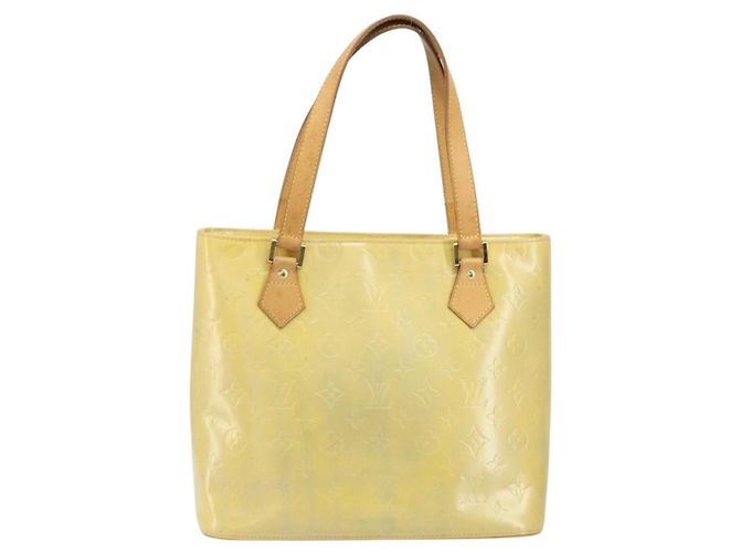 LOUIS VUITTON Borsa a Mano Monogram Vernis Houston Grigia M91053 LV Auth bs33147 Grigio - vista 13