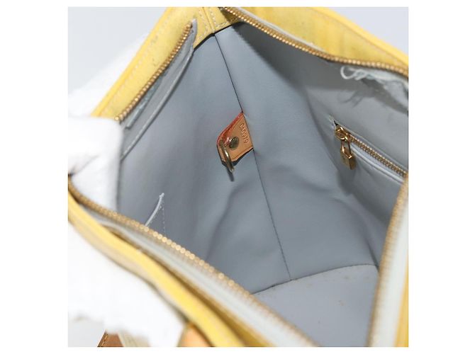 LOUIS VUITTON Borsa a Mano Monogram Vernis Houston Grigia M91053 LV Auth bs33147 Grigio - vista 21