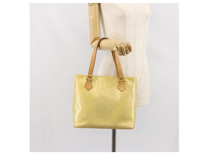 LOUIS VUITTON Borsa a Mano Monogram Vernis Houston Grigia M91053 LV Auth bs33147 Grigio - vista 25