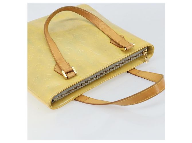 LOUIS VUITTON Borsa a Mano Monogram Vernis Houston Grigia M91053 LV Auth bs33147 Grigio - vista 6