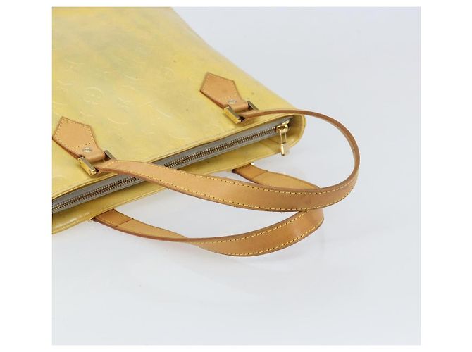 LOUIS VUITTON Borsa a Mano Monogram Vernis Houston Grigia M91053 LV Auth bs33147 Grigio - vista 7