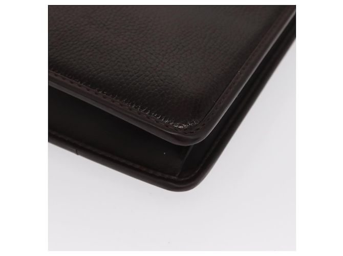 Borsa da lavoro in pelle marrone e oro Gianni Versace Auth bs33178 D'oro - vista 14