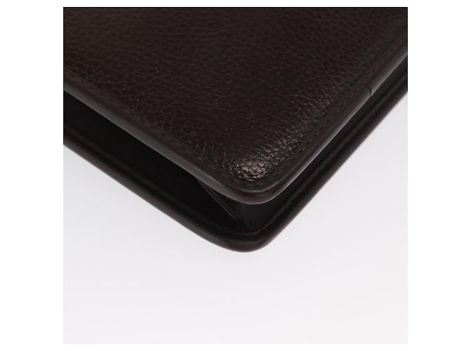 Borsa da lavoro in pelle marrone e oro Gianni Versace Auth bs33178 D'oro - vista 15