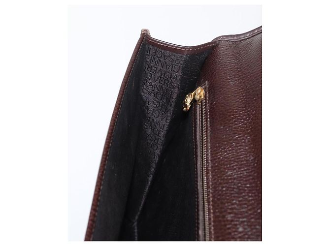 Borsa da lavoro in pelle marrone e oro Gianni Versace Auth bs33178 D'oro - vista 20