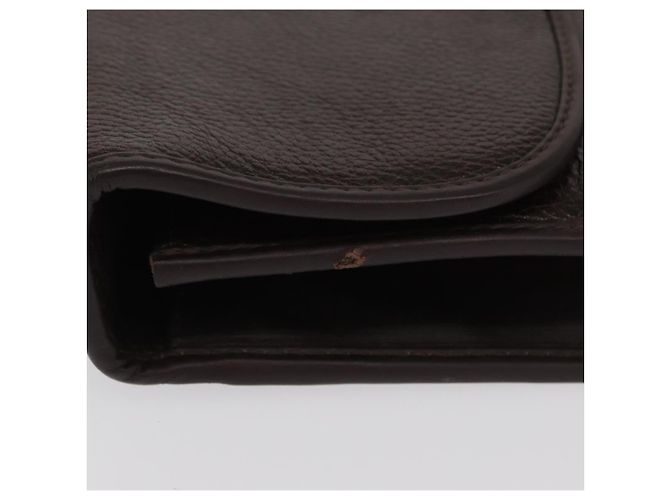 Borsa da lavoro in pelle marrone e oro Gianni Versace Auth bs33178 D'oro - vista 5