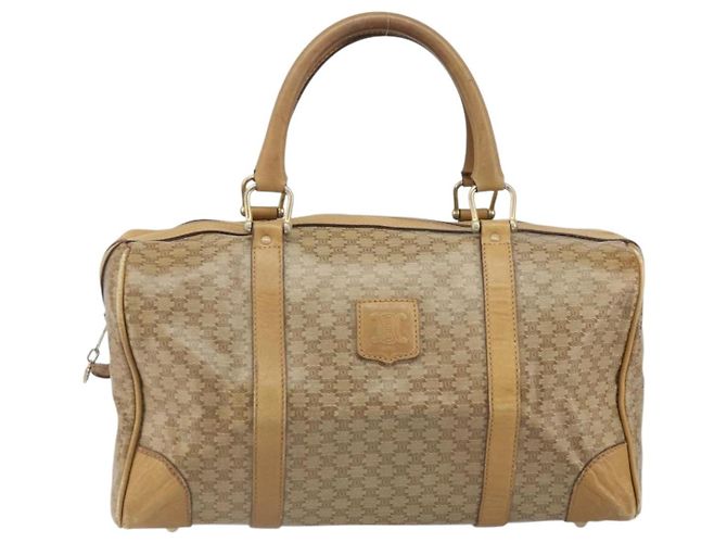 Céline CELINE Macadam Canvas Handtasche PVC Beige Silber Authentisch ka2034 - Ansicht 13