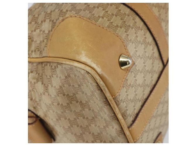 Céline CELINE Macadam Canvas Handtasche PVC Beige Silber Authentisch ka2034 - Ansicht 16