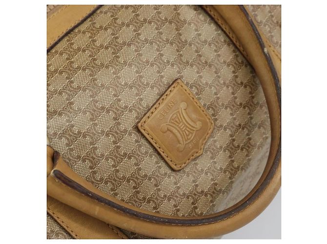 Céline CELINE Macadam Canvas Handtasche PVC Beige Silber Authentisch ka2034 - Ansicht 17