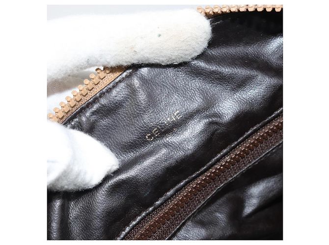 Céline CELINE Macadam Canvas Handtasche PVC Beige Silber Authentisch ka2034 - Ansicht 18