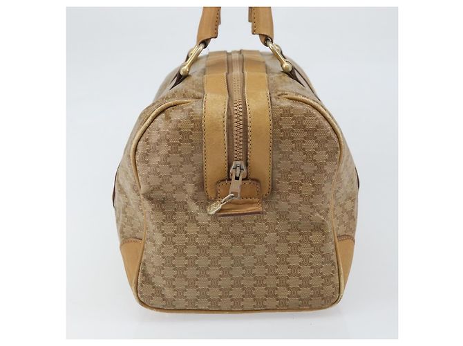 Céline CELINE Macadam Canvas Handtasche PVC Beige Silber Authentisch ka2034 - Ansicht 3