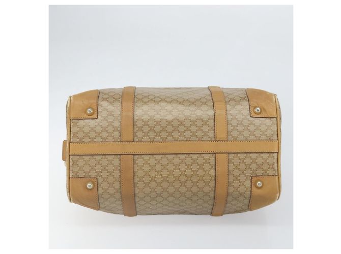 Céline CELINE Macadam Canvas Handtasche PVC Beige Silber Authentisch ka2034 - Ansicht 5
