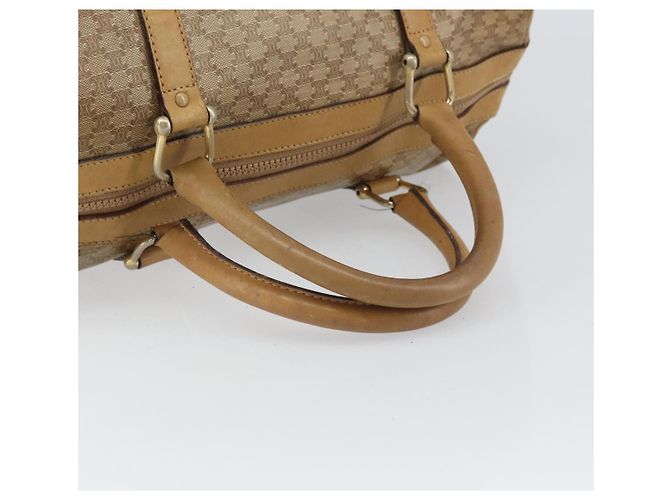 Céline CELINE Macadam Canvas Handtasche PVC Beige Silber Authentisch ka2034 - Ansicht 7