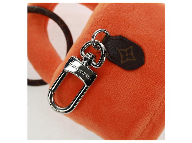 LOUIS VUITTON LV Lucky Rock Portachiavi in Pelliccia Arancione M03107 LV Auth 170579SAM - vista 10