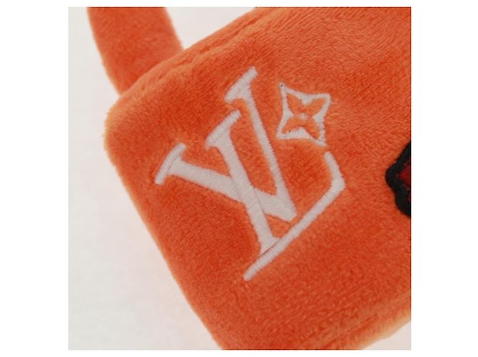 LOUIS VUITTON LV Lucky Rock Portachiavi in Pelliccia Arancione M03107 LV Auth 170579SAM - vista 15