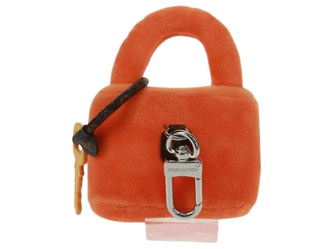 LOUIS VUITTON LV Lucky Rock Portachiavi in Pelliccia Arancione M03107 LV Auth 170579SAM - vista 2