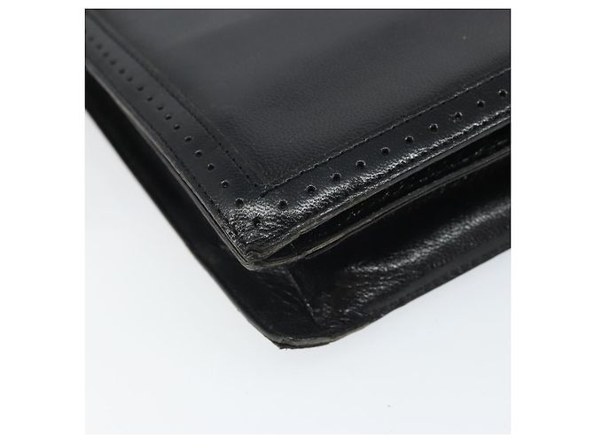 Borsa a Spalla in Pelle Nera e Oro Auth Saint Laurent 170129 Nero D'oro - vista 14