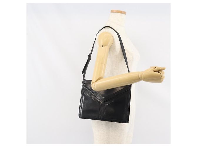 Borsa a Spalla in Pelle Nera e Oro Auth Saint Laurent 170129 Nero D'oro - vista 23