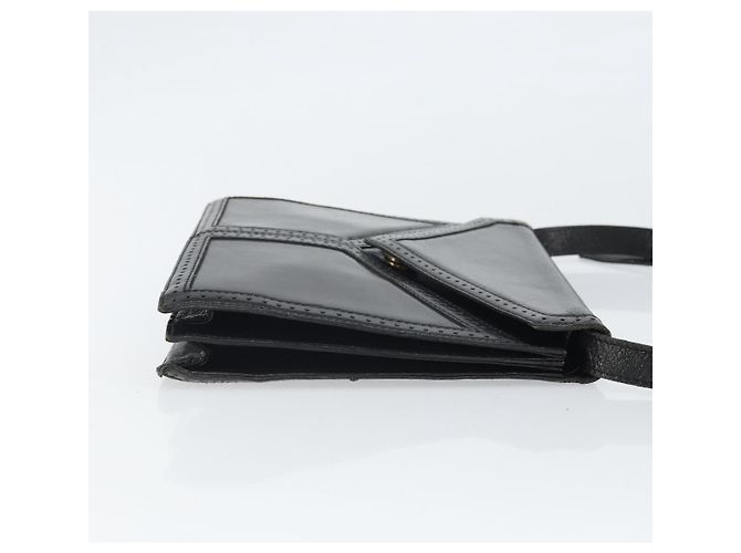 Borsa a Spalla in Pelle Nera e Oro Auth Saint Laurent 170129 Nero D'oro - vista 3