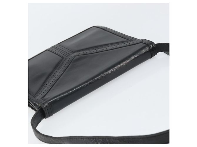 Borsa a Spalla in Pelle Nera e Oro Auth Saint Laurent 170129 Nero D'oro - vista 6