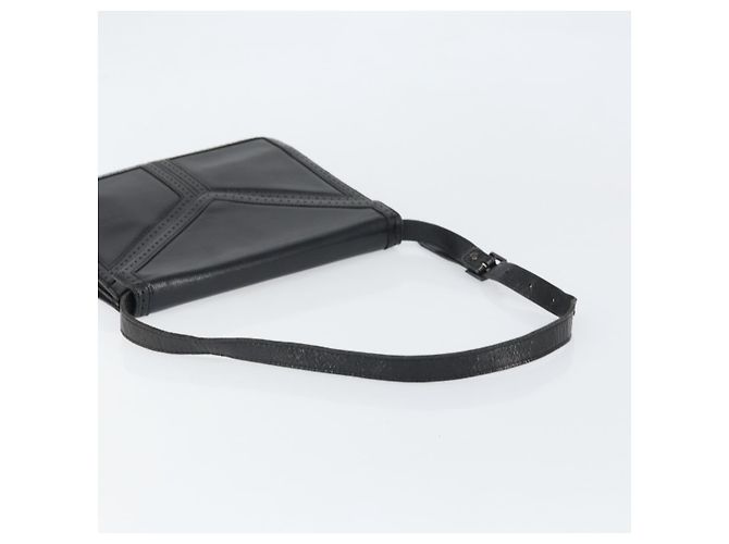 Borsa a Spalla in Pelle Nera e Oro Auth Saint Laurent 170129 Nero D'oro - vista 7