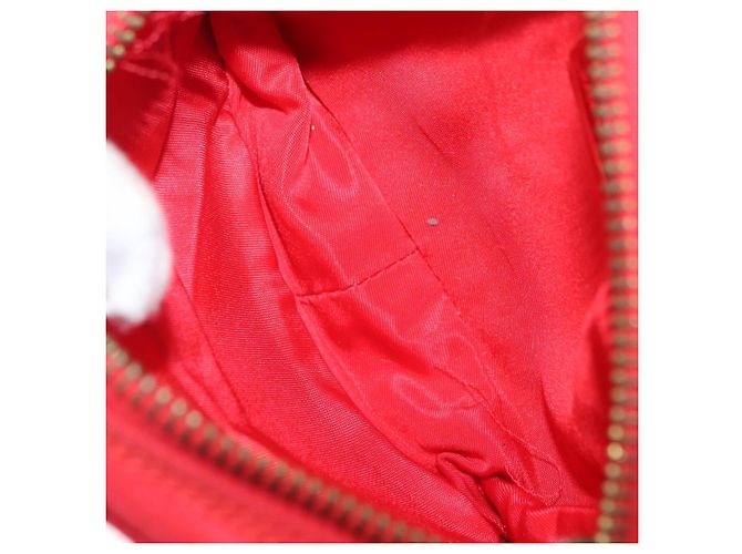 PRADA Pochette a Spalla Nylon Rossa Oro Auth 169188 Rosso D'oro - vista 11