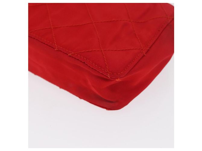 PRADA Pochette a Spalla Nylon Rossa Oro Auth 169188 Rosso D'oro - vista 15