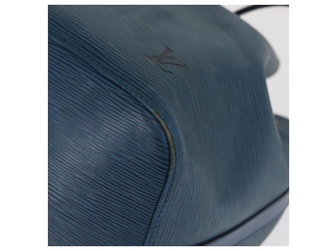 Noe LOUIS VUITTON Borsa a Spalla Petit Noé Epi Blu M44105 LV Auth ka2153 - vista 14