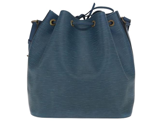 Noe LOUIS VUITTON Borsa a Spalla Petit Noé Epi Blu M44105 LV Auth ka2153 - vista 2
